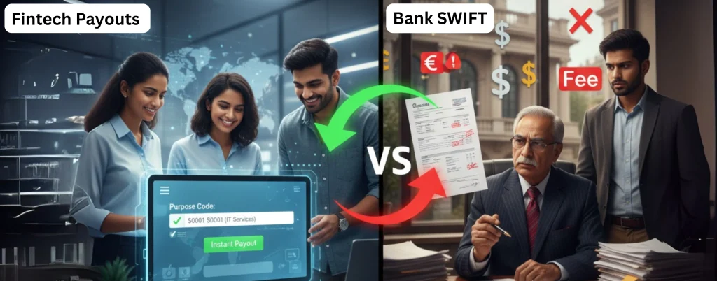 Fintech Payouts vs Bank SWIFT- Fearued image