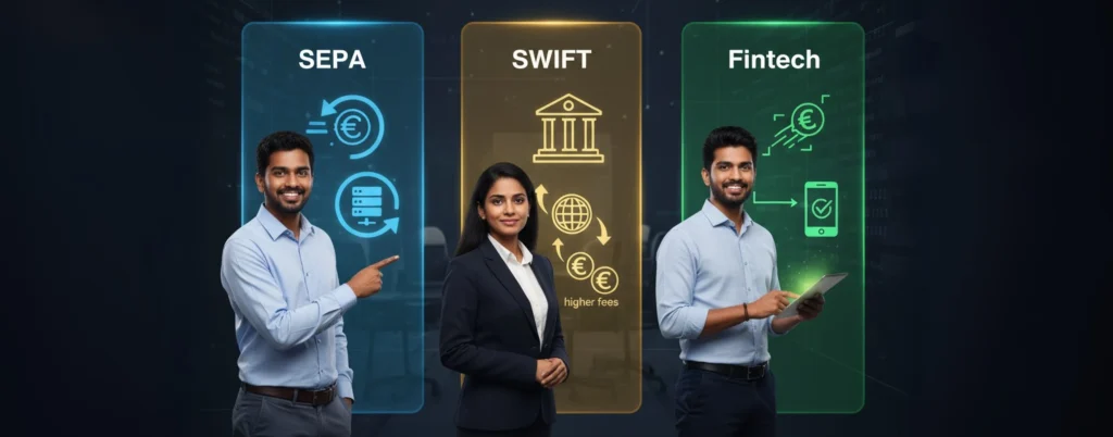 Receive EUR for Indian IT Services- SEPA vs SWIFT vs Fintech